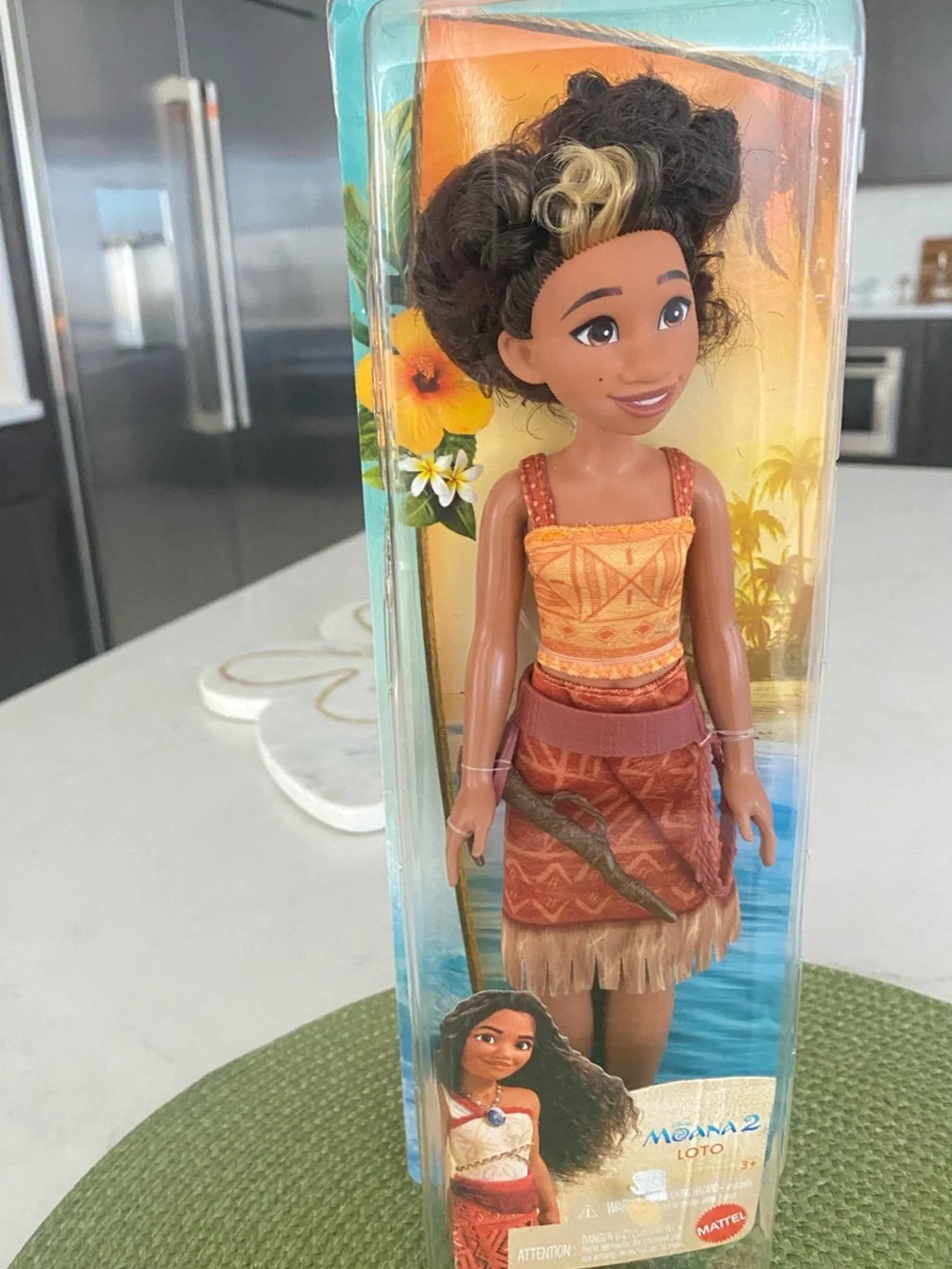 Mattel Moana 2 Loto Doll Set in Orange and Brown Outfit